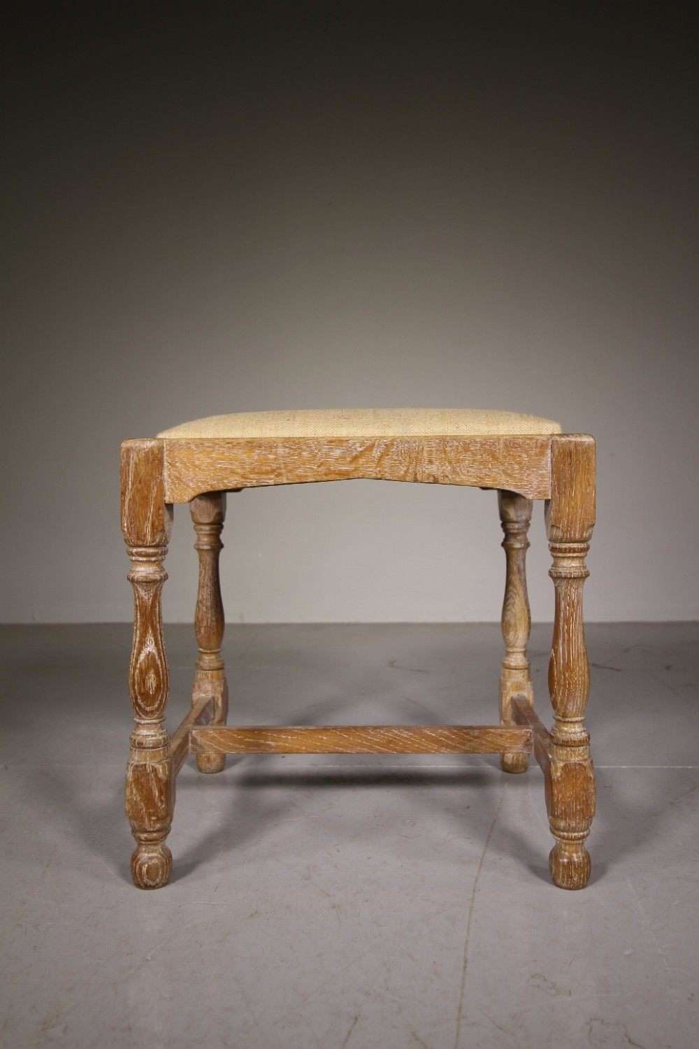 Heals of London Antique Oak Stool Seat