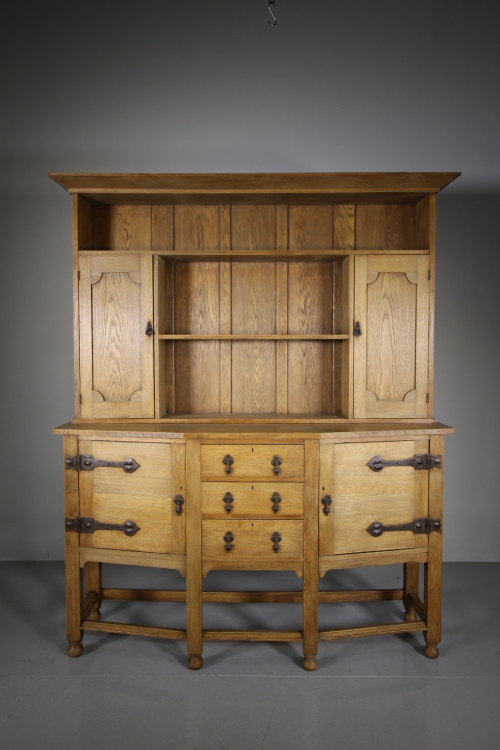 19th Century English Arts & Crafts Antique Oak Dresser