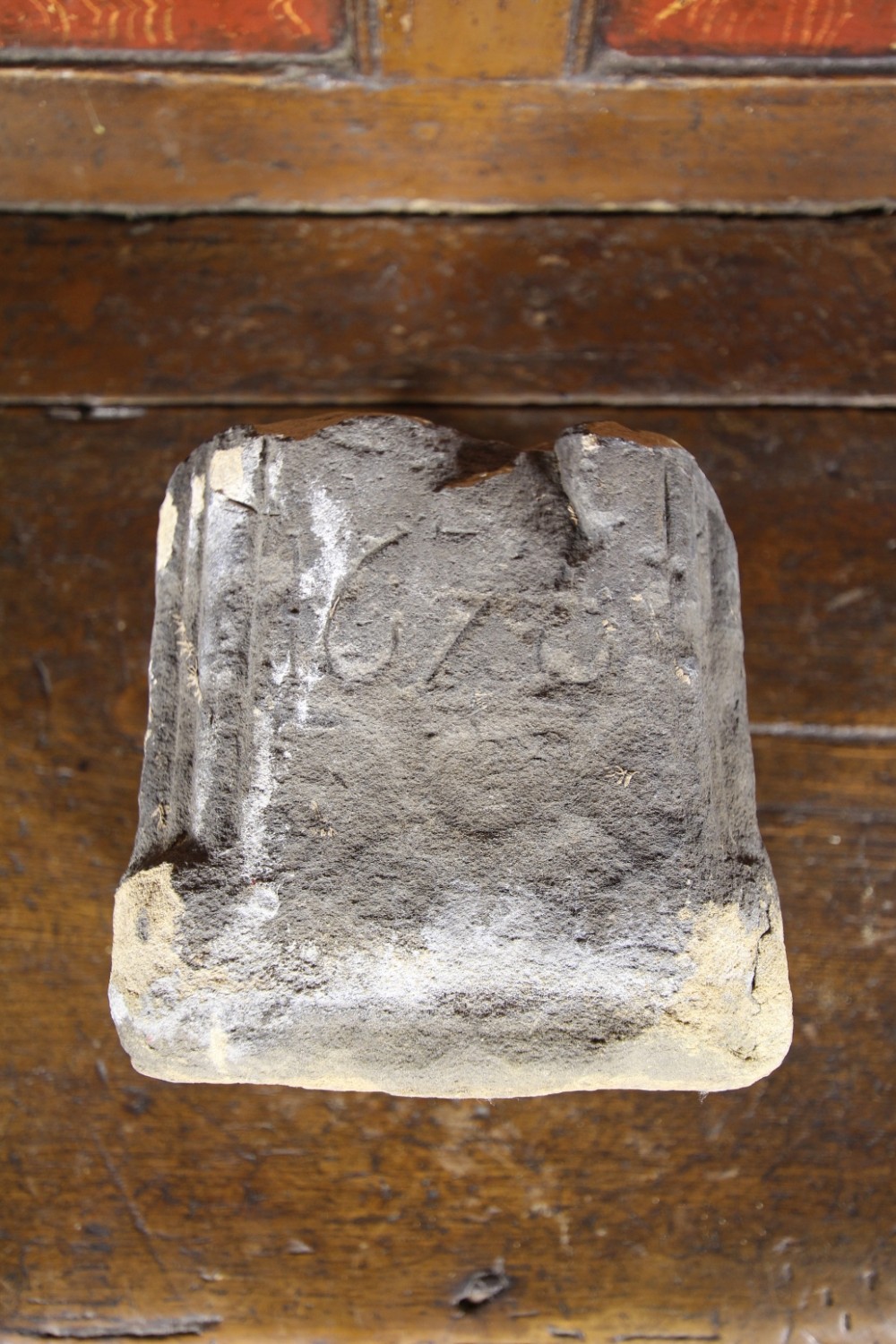 17th Century English Antique Stone Mortar Dated 1676