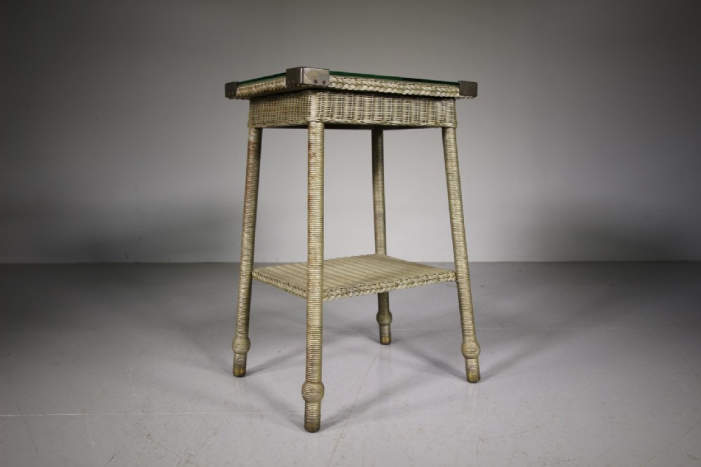 Lloyd Loom Side Table Dated 1931