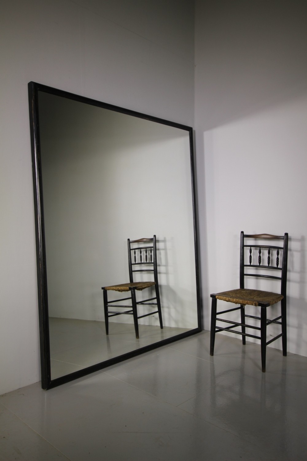 Very Large English Antique Shop Fitting Mirror