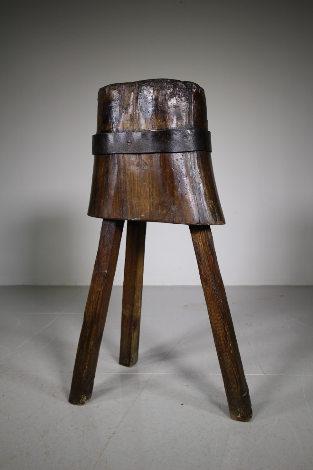 English 19th Century Primitive Antique Butchers Block