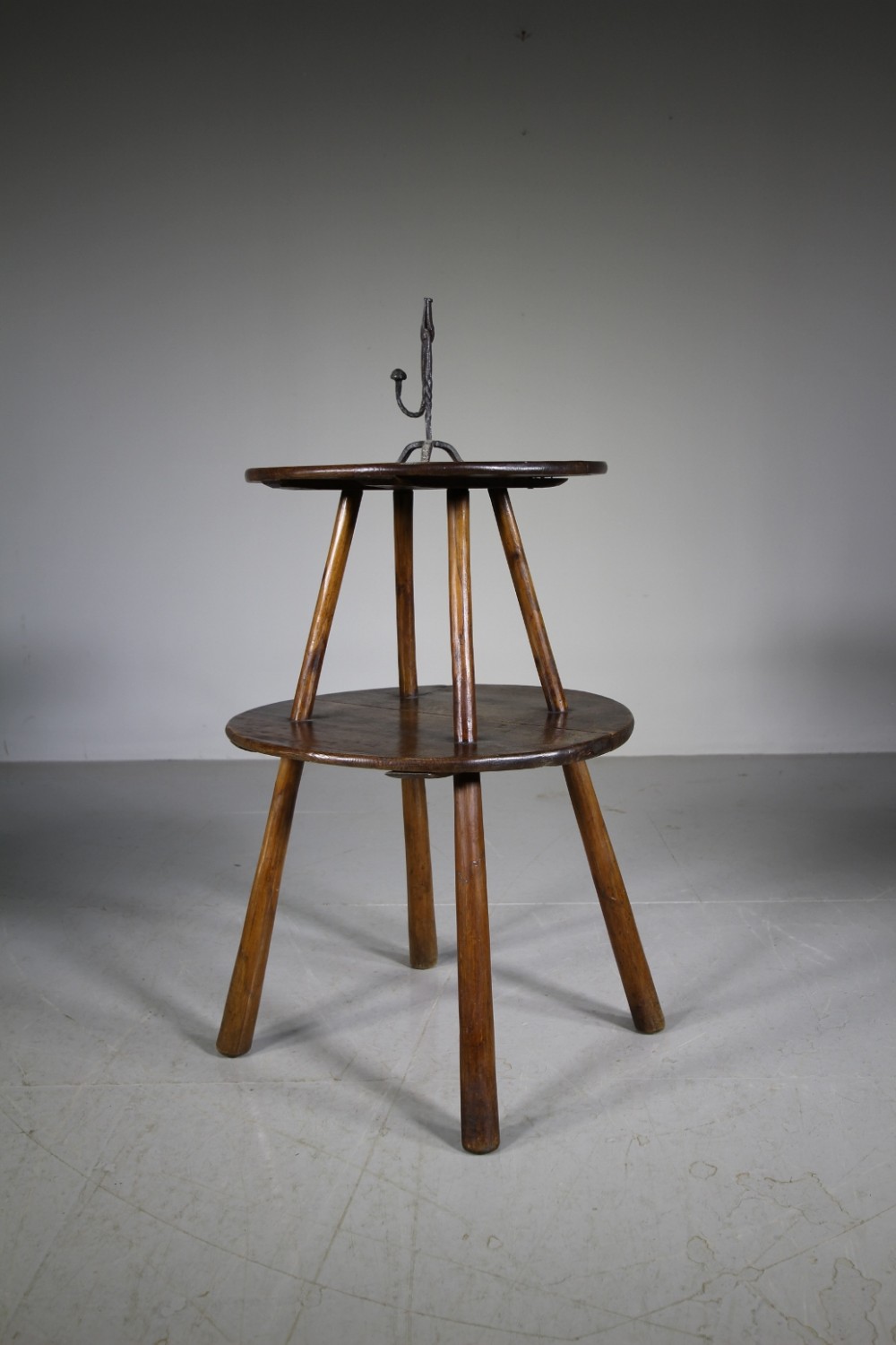 Unusual English 19th Century Antique Two Tier Side Table