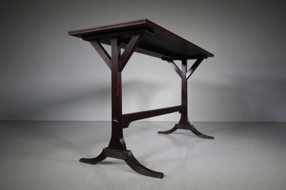 English 19th Century Antique Mahogany Side Table View VII