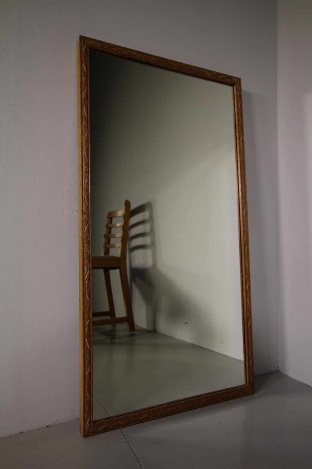 Heals of London 1920’s Oak Wall Mirror