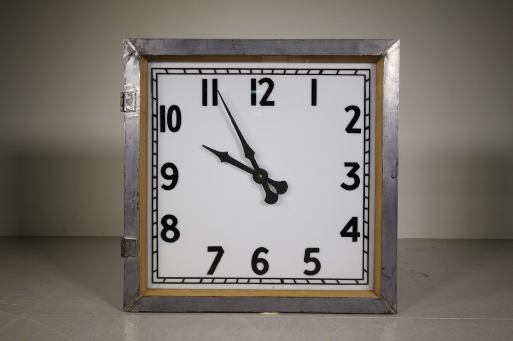Large English 1930’s Factory Wall Clock – Working