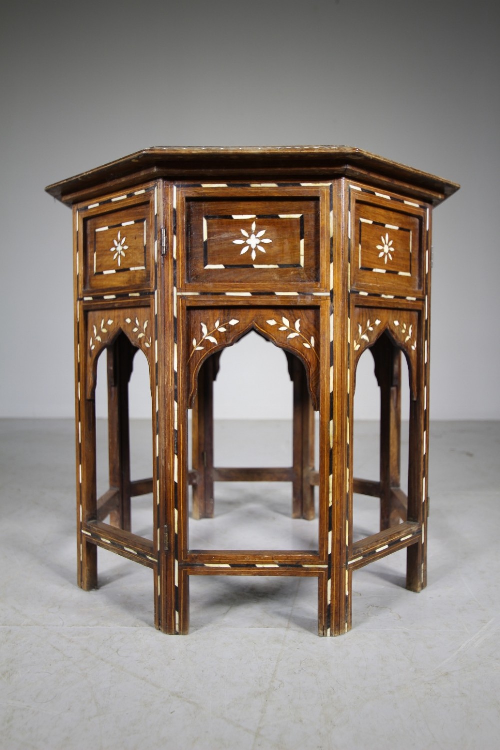 Late 19th Century Antique Hoshiarpur Side Table