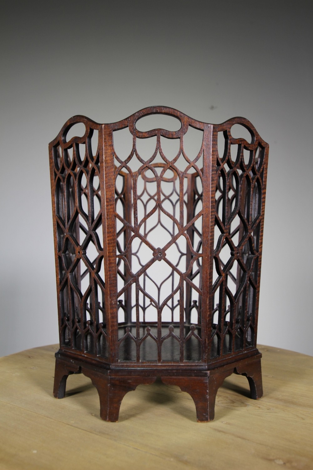 Amazing Edwardian Antique Mahogany Paper Bin