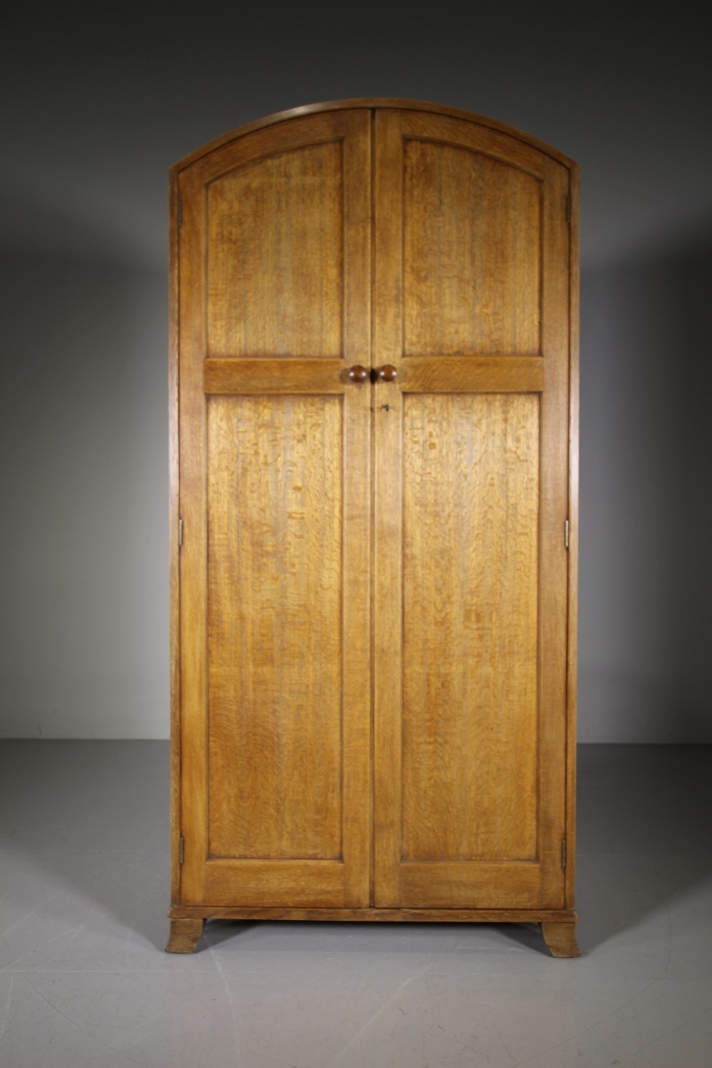 Heals of London 1930’s Dome Top Oak Wardrobe
