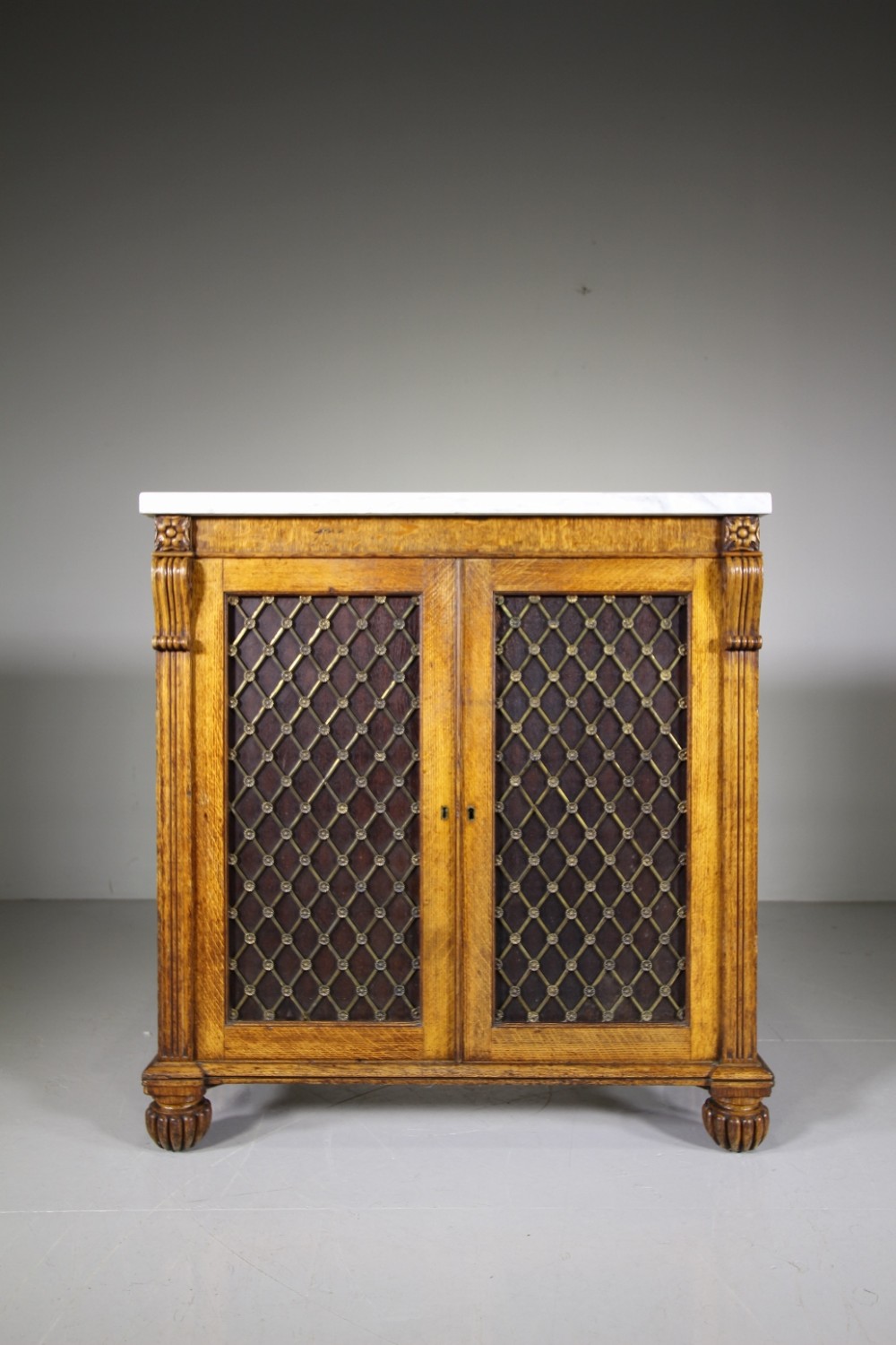 William IV English Antique Oak Cabinet