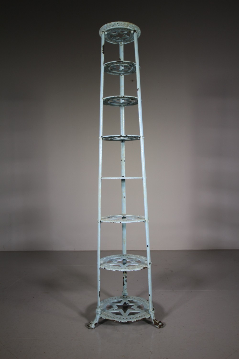 Wonderful 19th Century Antique Iron Pan Stand by Kendrick & Sons