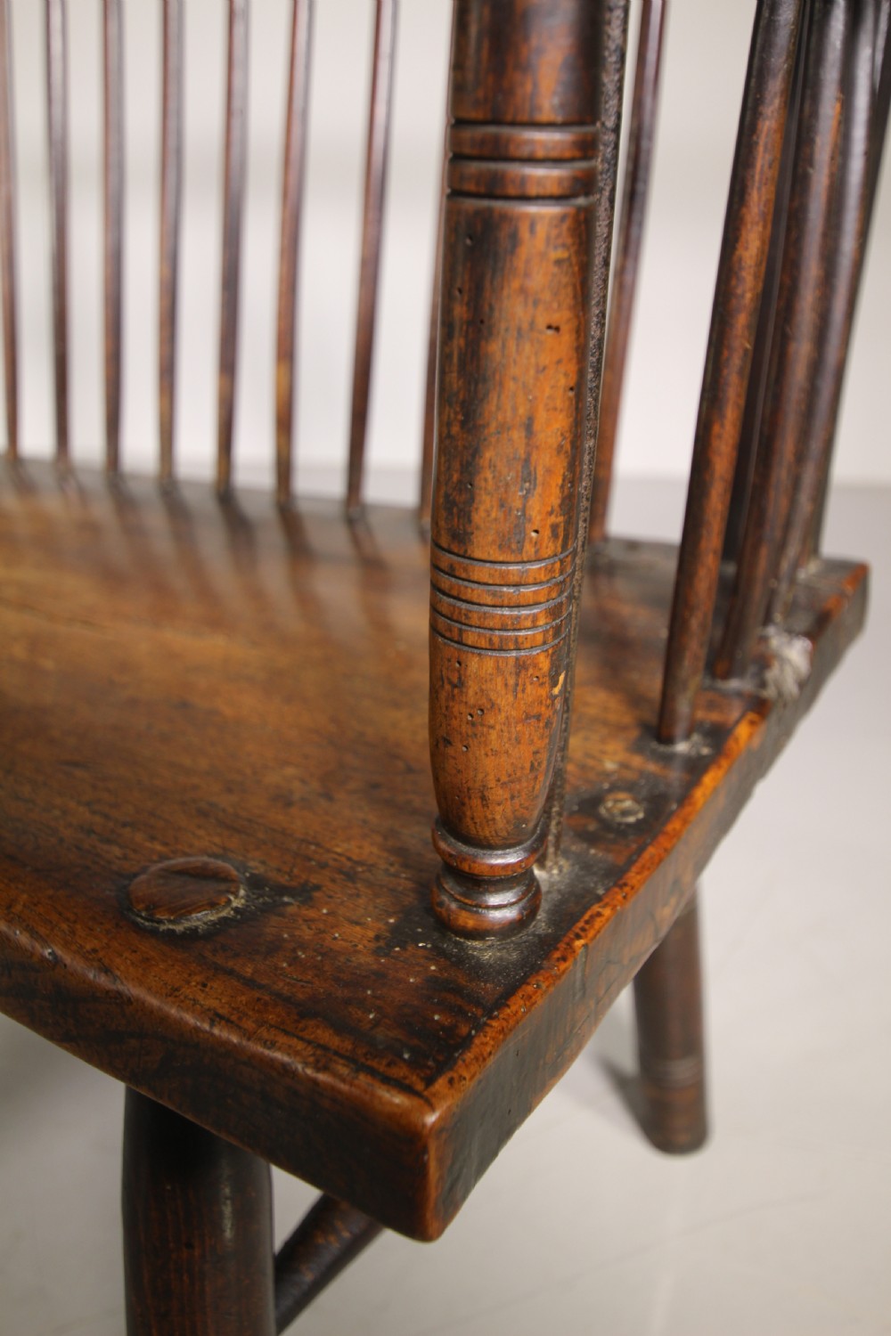 Rare 18th Century Welsh Antique Primitive Long Bench Seat View XIV