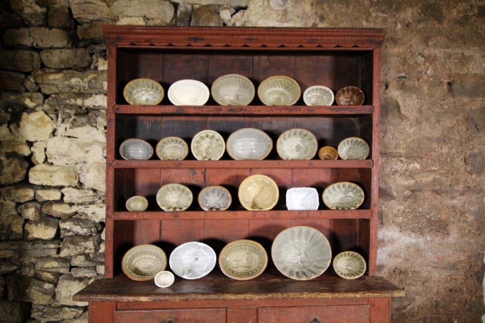 Collection of 25 English Antique Jelly Moulds