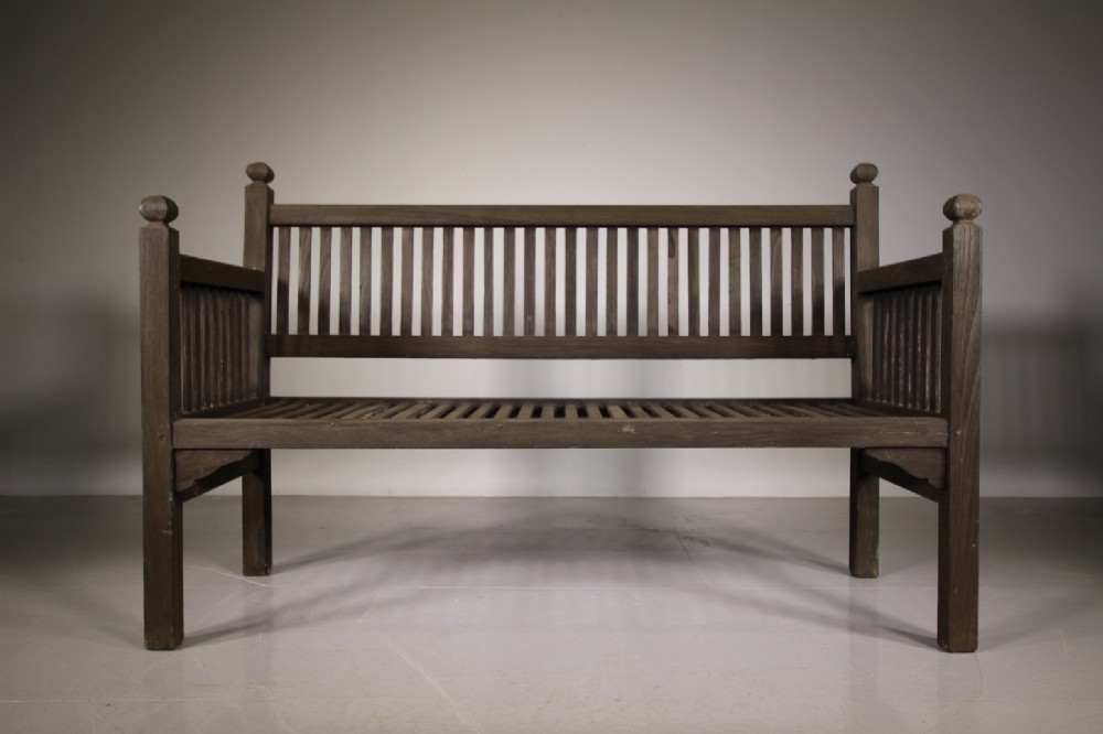 Heals of London Edwardian Teak Garden Bench Seat