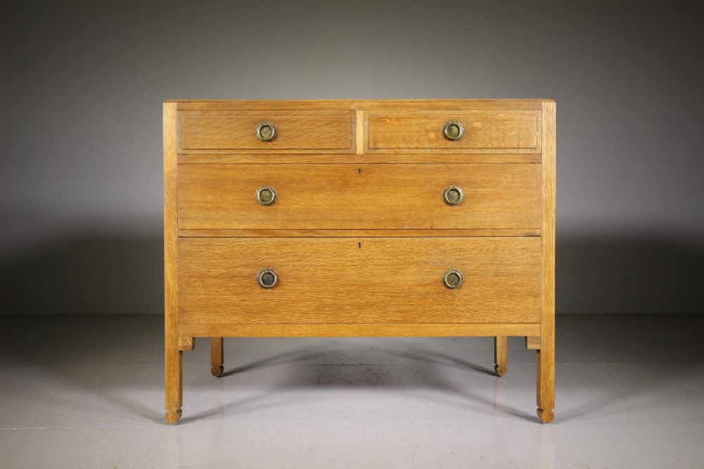 1920’s Bath Cabinet Makers Oak Chest of Drawers