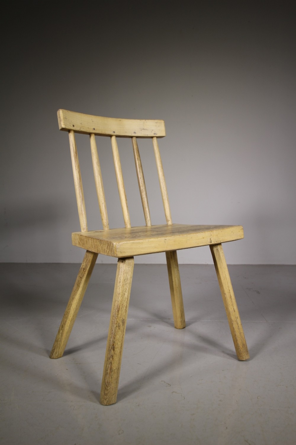 Early 19th Century Primitive Antique Famine Chair