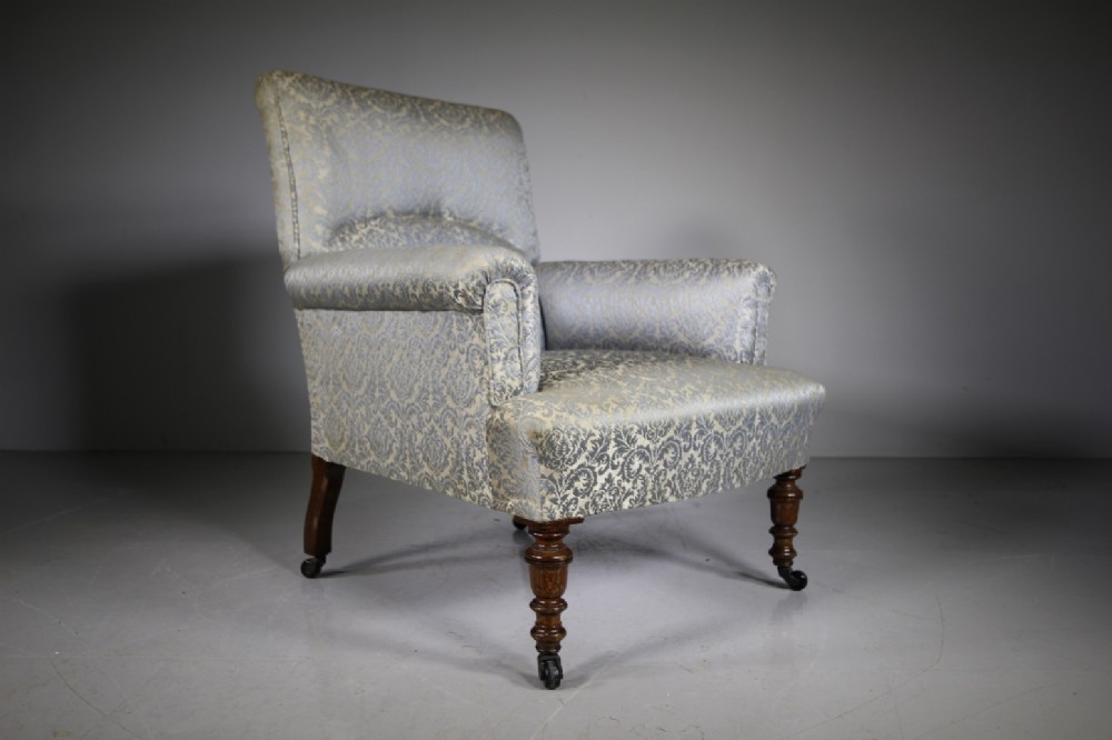Quality 19th Century Antique Upholstered Armchair