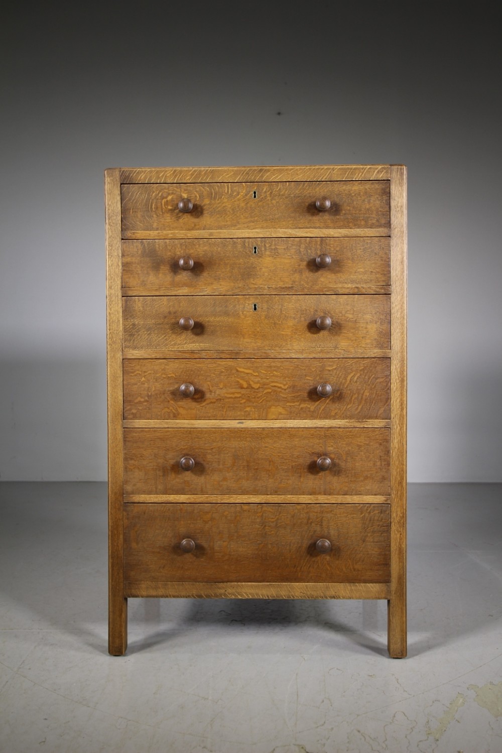 Heals Antique Oak Chest of Drawers