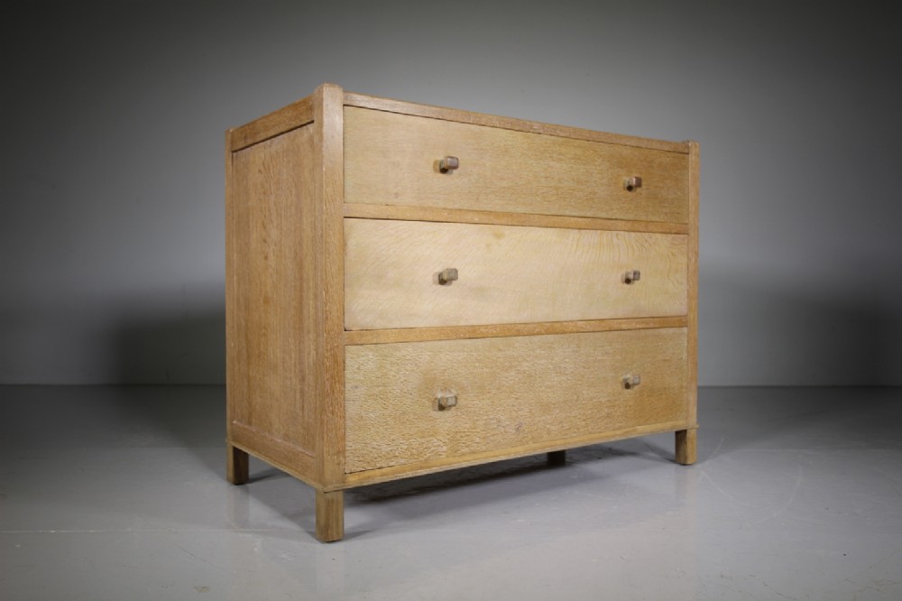Heals Antique Oak Letchworth Chest of Drawers