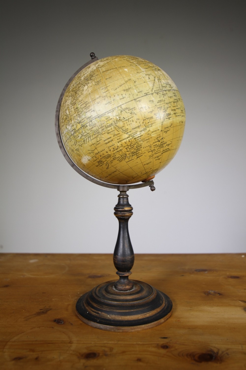 Lovely English Edwardian Antique 6? Terrestrial Globe