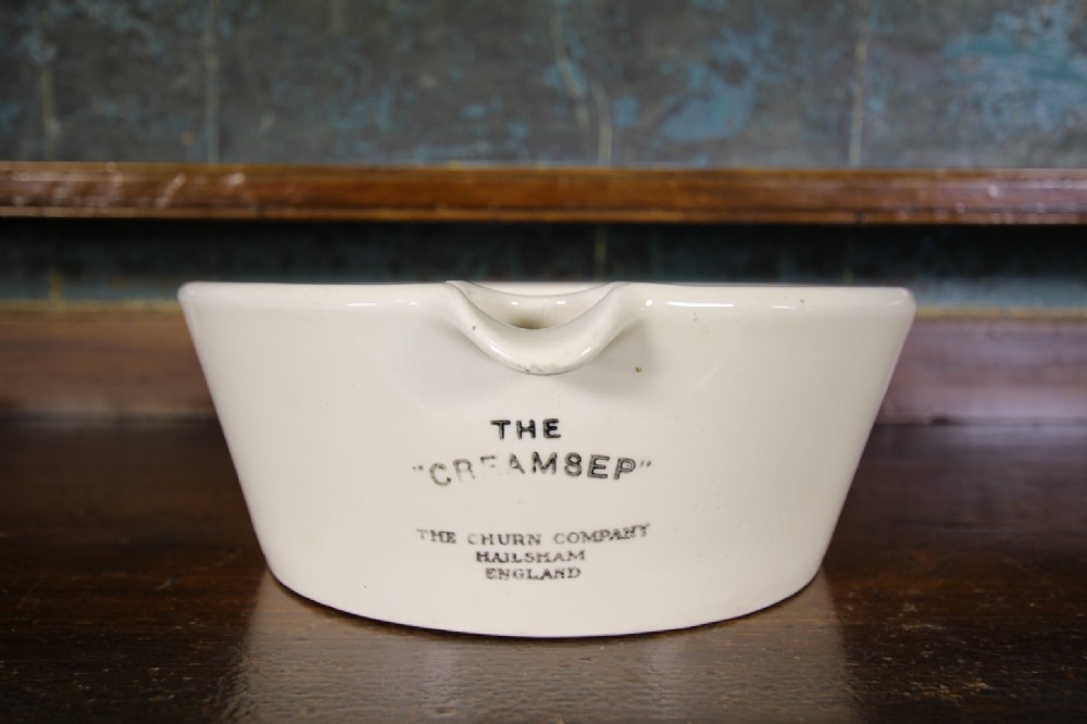 English 19th Century Original Antique Dairy Bowl by Doulton
