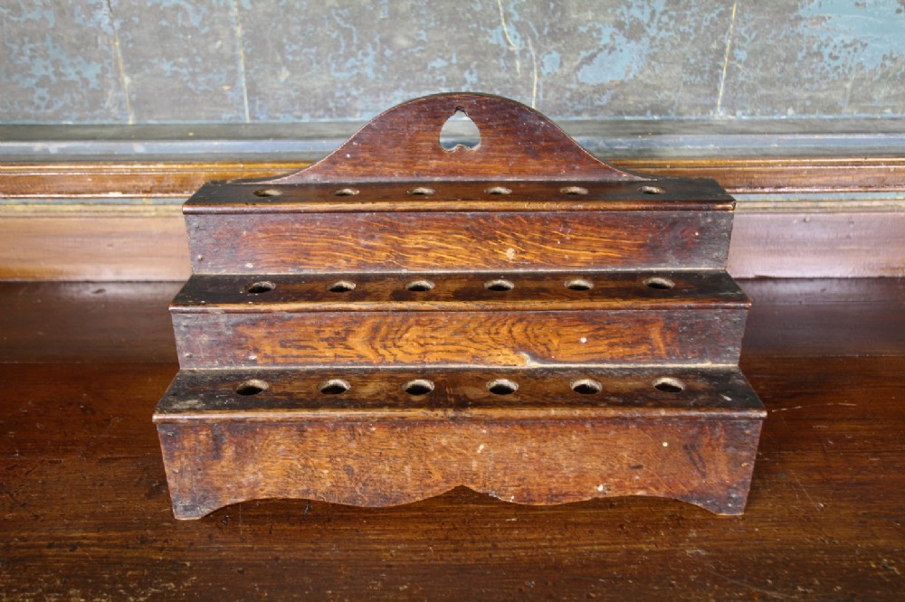 18th Century Welsh Antique Oak Spoon Rack