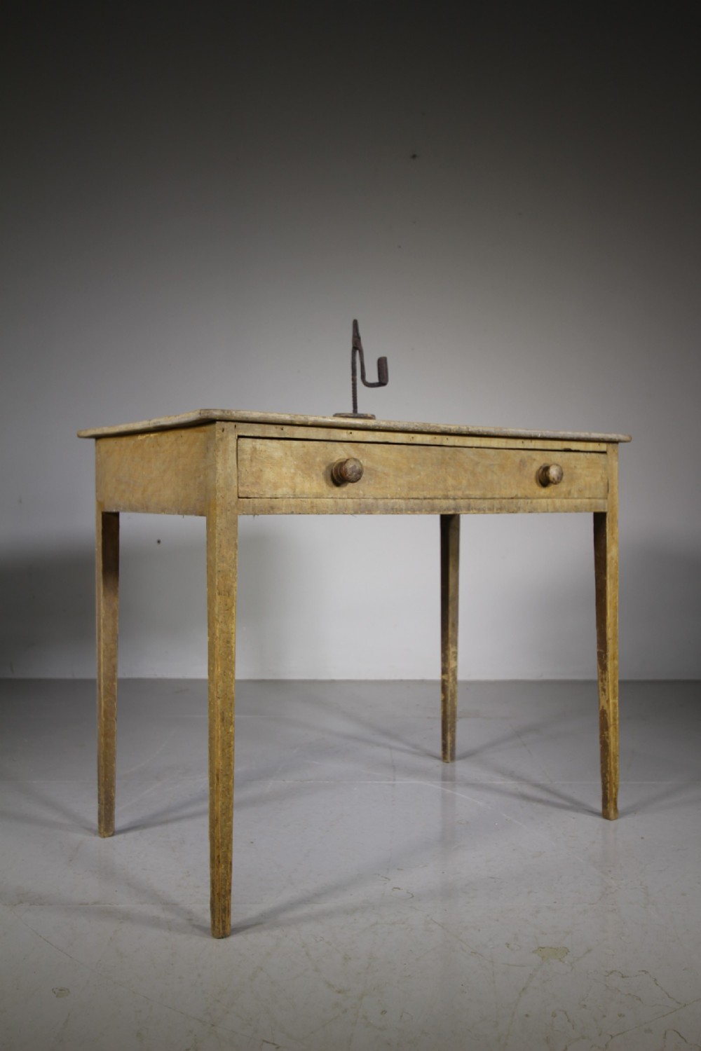 Regency Original Painted Pine Antique Side Table 