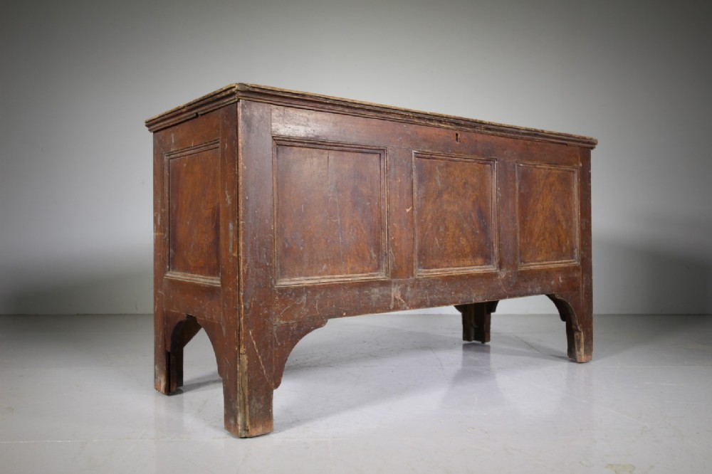 Original Painted Pine English 18th Century Antique Coffer