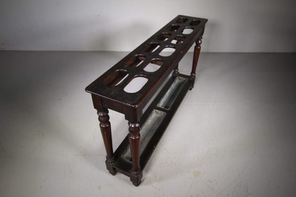 William IV Country House Antique Stick Stand in Mahogany