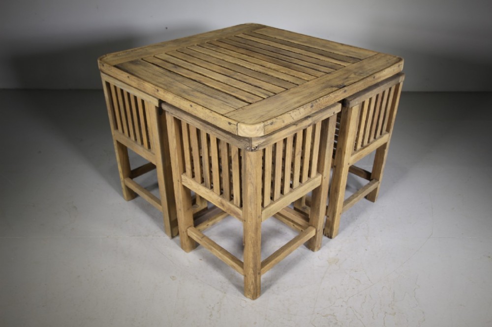 1930’s Heals Teak Garden Dining Table & Chairs