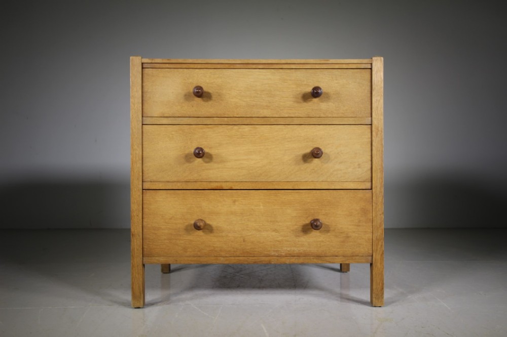 Heals Antique Oak Letchworth Chest of Drawers