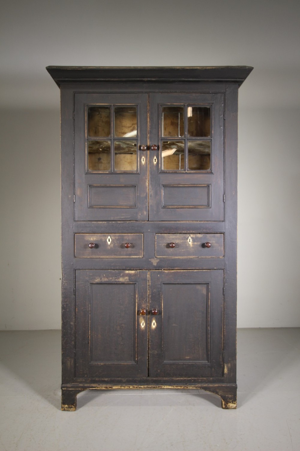 Georgian Antique Welsh Antique Painted Pine Food Cupboard