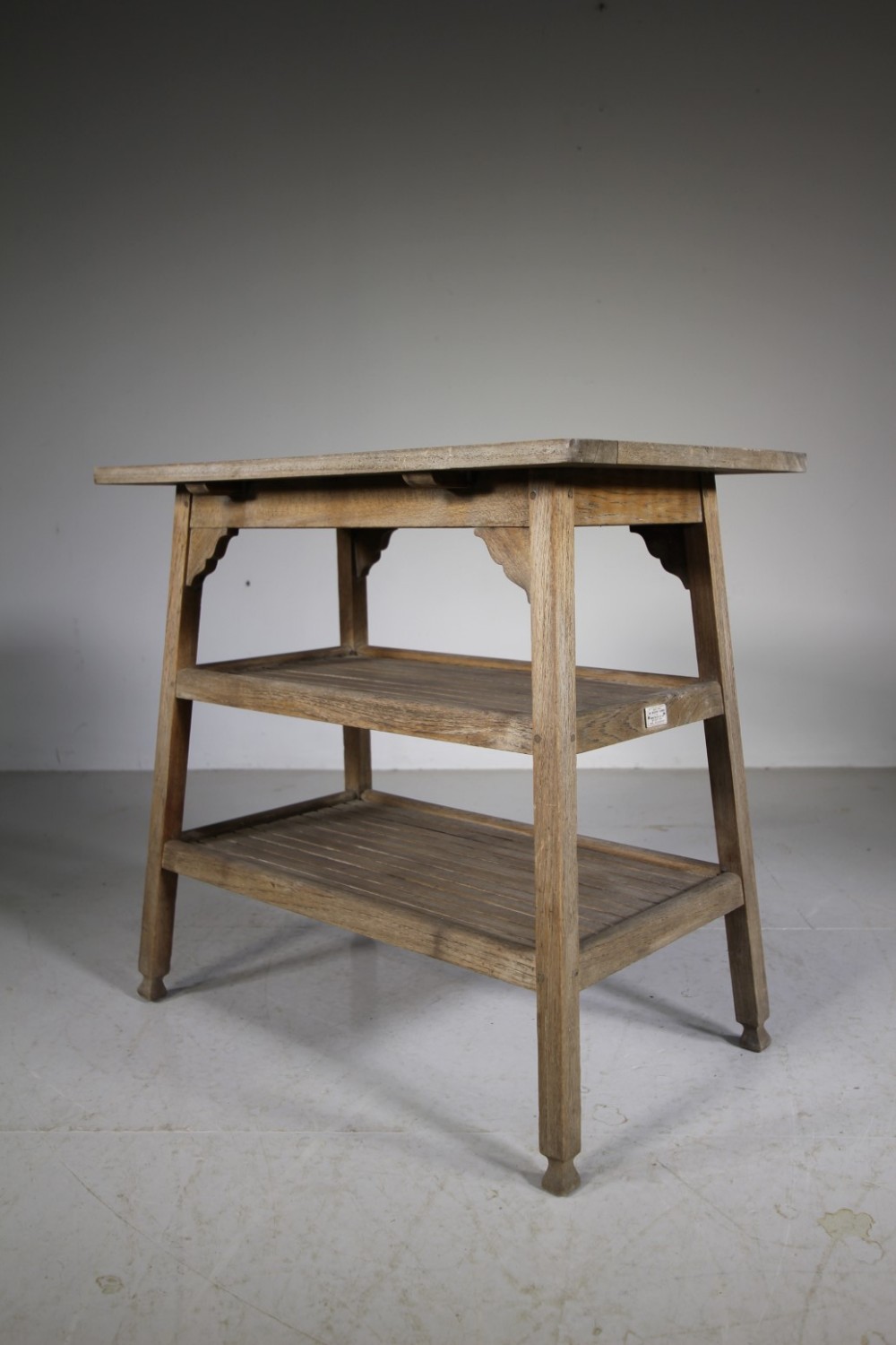 Heals Edwardian Antique Teak Garden Side Table