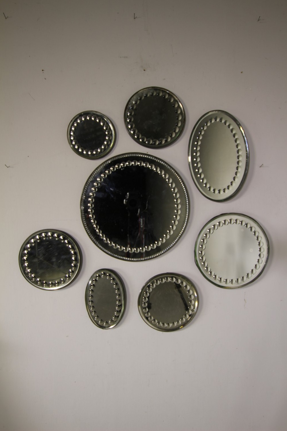 Collection of Eight Edwardian Antique Sorcerers’ Mirrors 