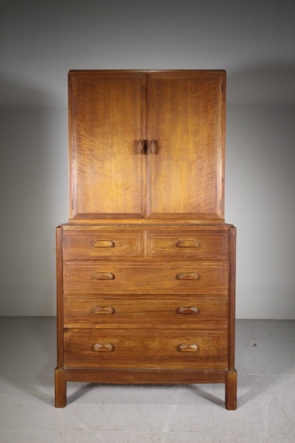 
Welsh 1930’s Bryn Mawr Walnut Tallboy Cupboard