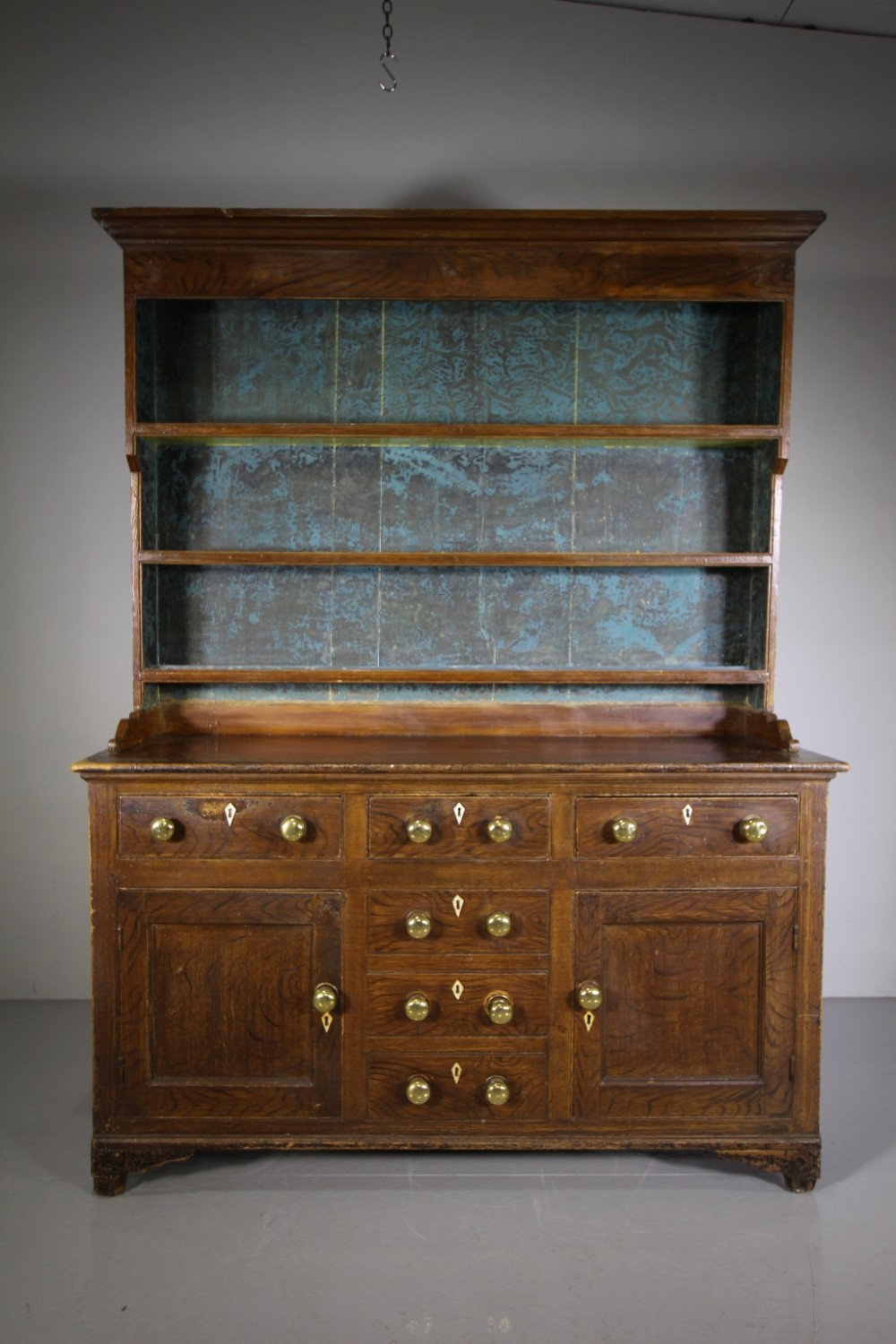
Early 19th Century Antique Painted Pine Welsh Dresser
