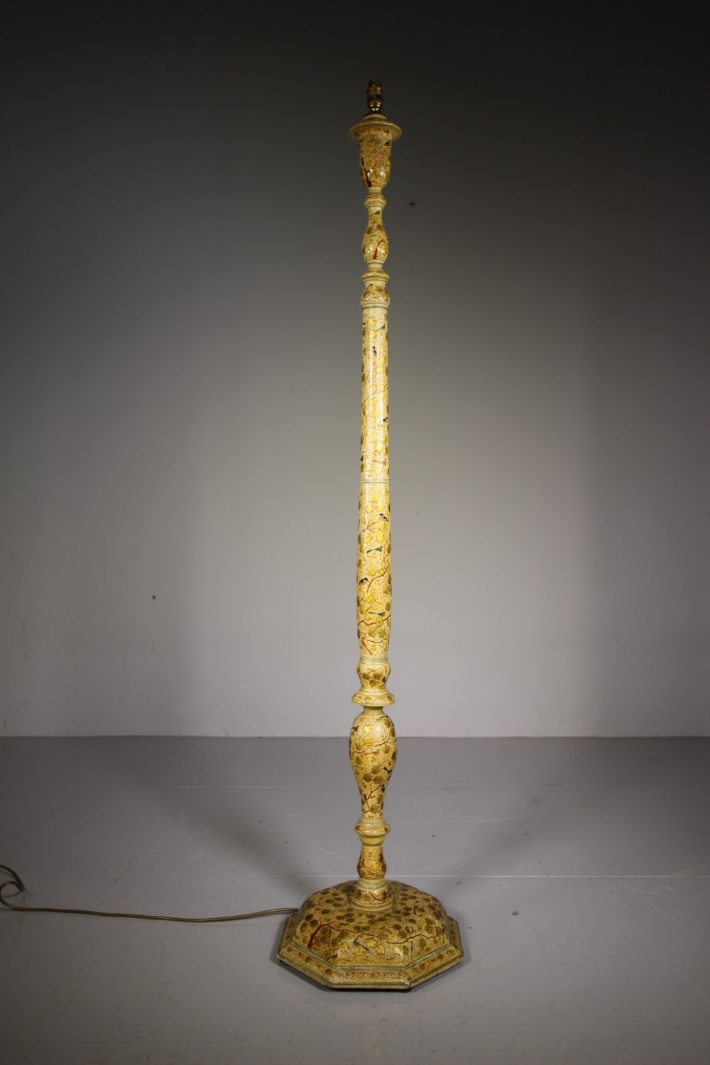 Beautiful Edwardian Antique Kashmiri Floor Lamp