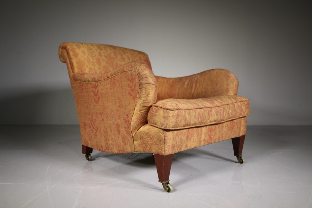 English 19th Century Shapely & Deep Antique Armchair