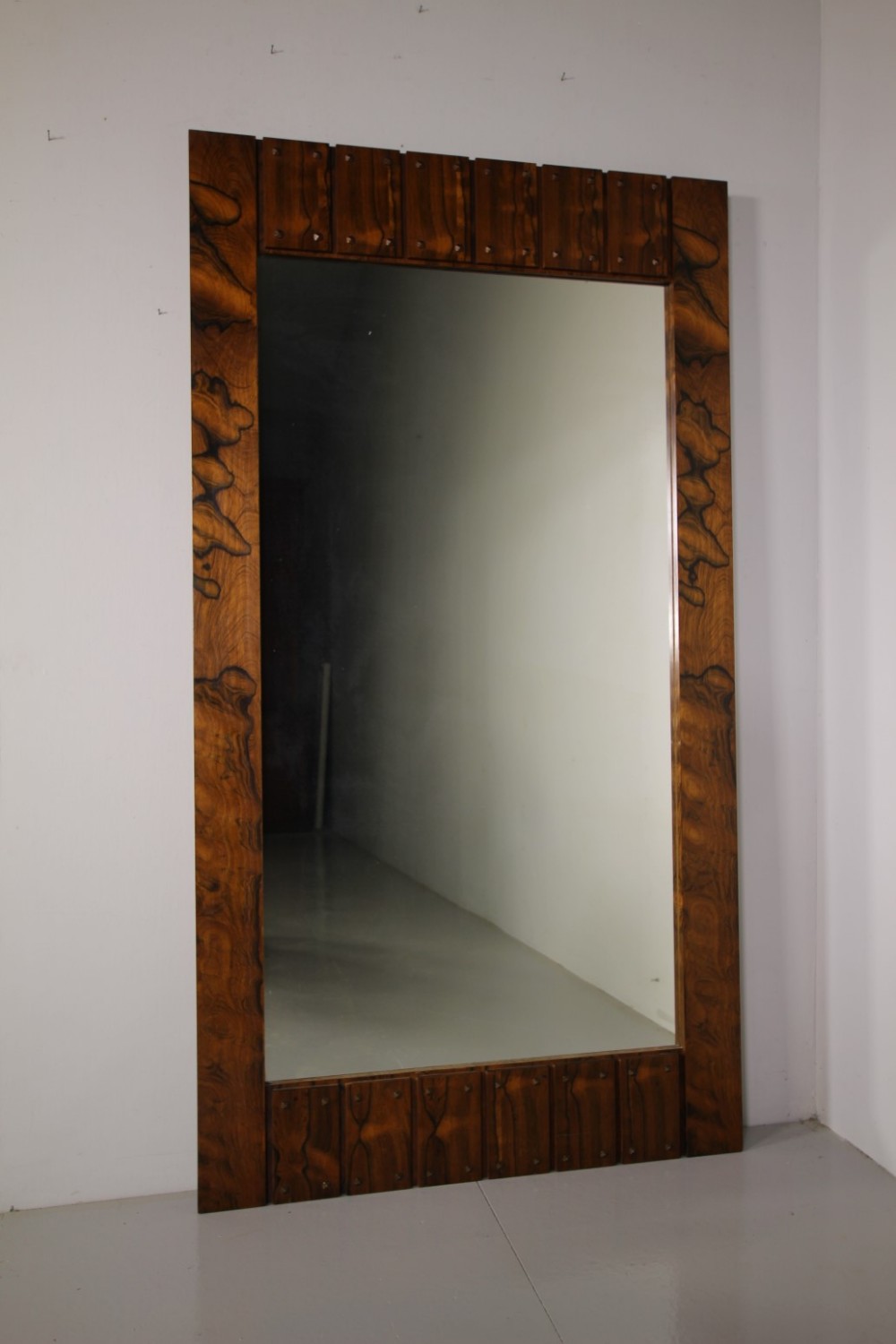 
Large Swedish 1960’s Rosewood Framed Mirror by Ab Glas & Tra