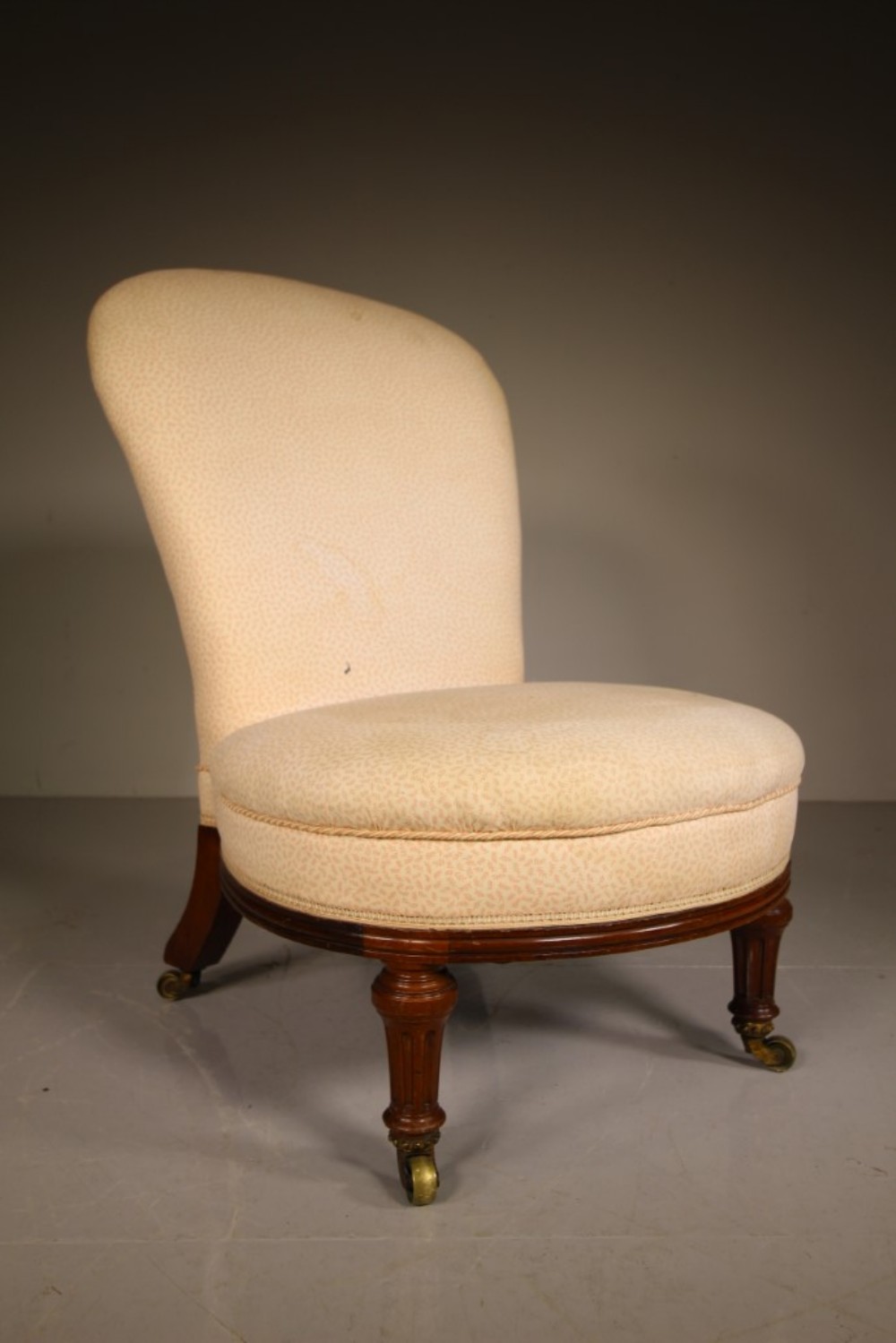 English Holland & Sons Antique Upholstered Chair - Stamped