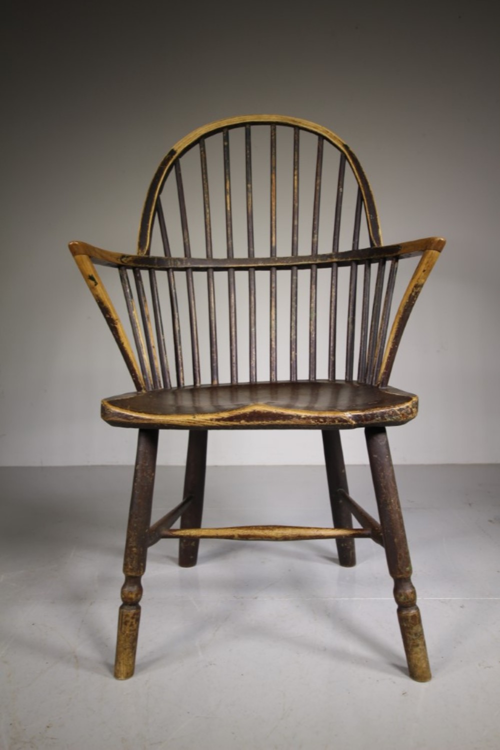 Early 19th Century Antique Windsor Stick Back Armchair