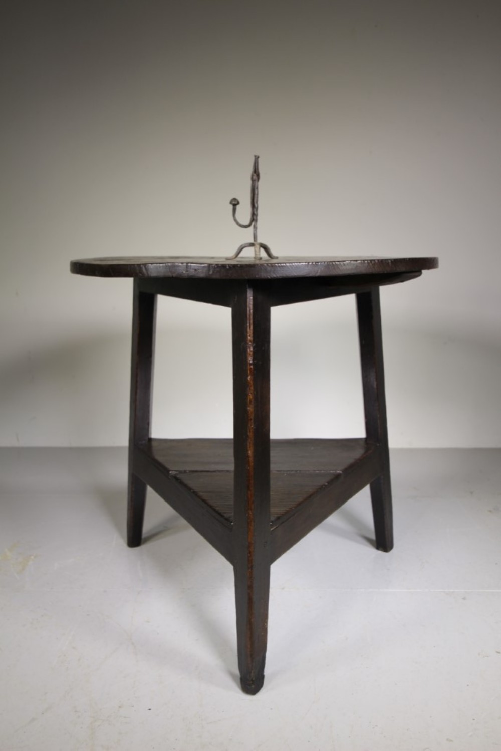 Late Georgian Antique Pine Cricket Table in Original Finish