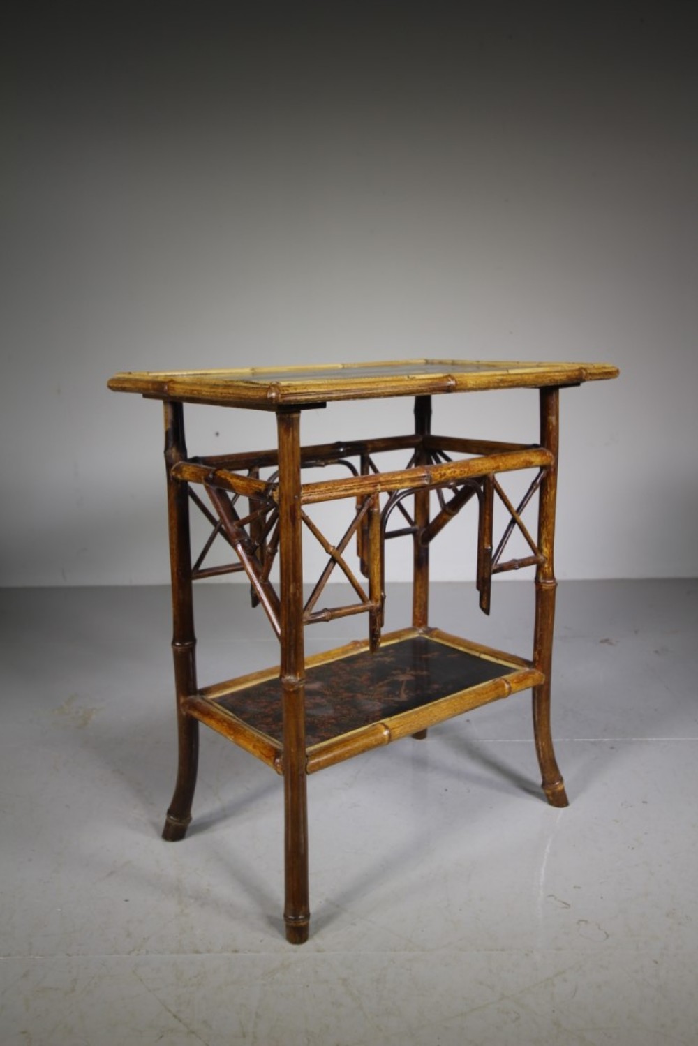English 19th Century Antique Bamboo Side Table