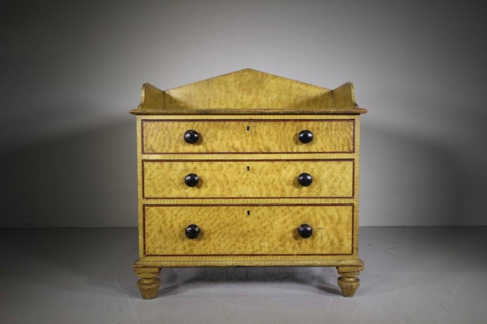 

Regency Original Painted Pine Antique Chest of Drawers