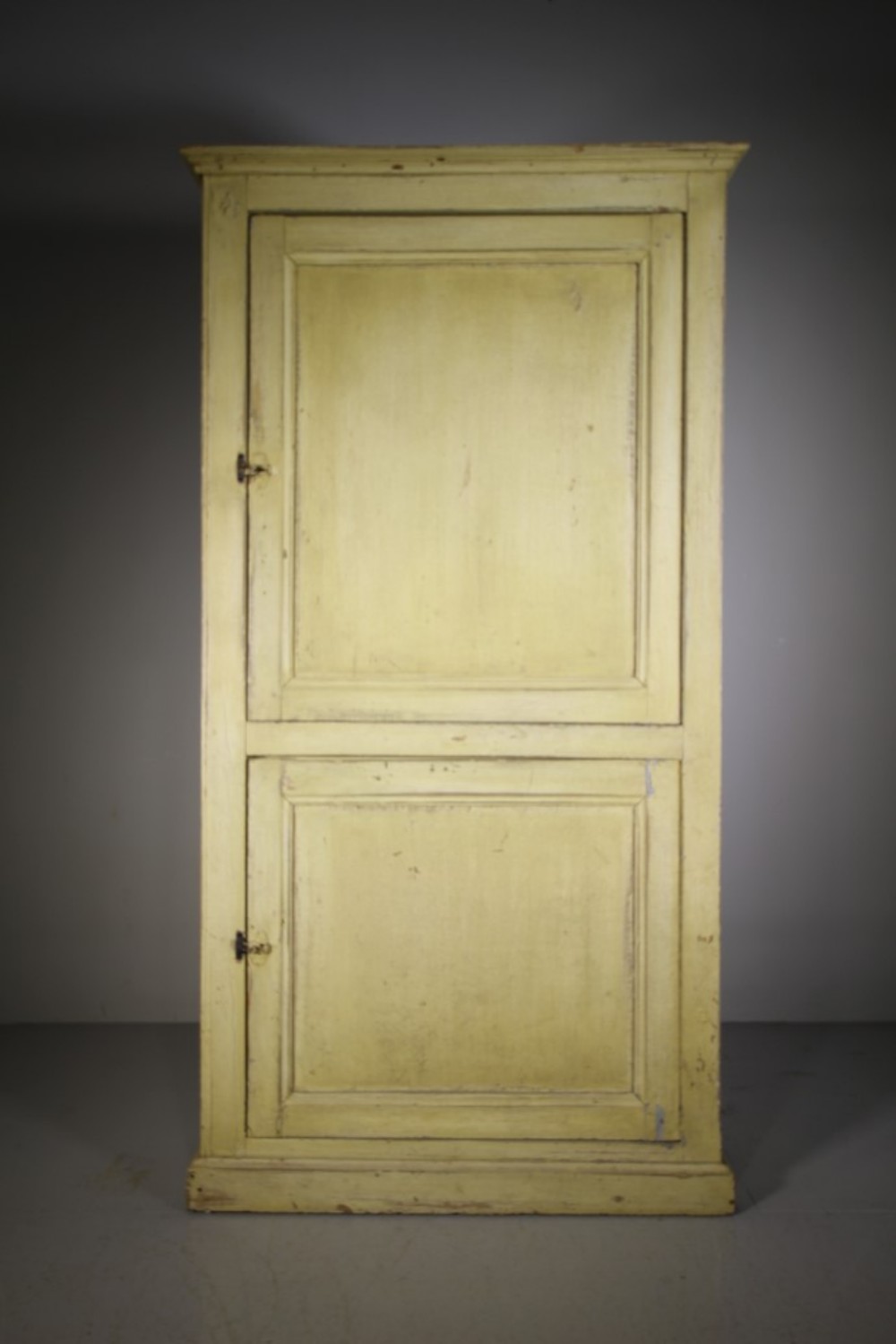 Large Late Georgian Antique Painted Pine Cupboard
