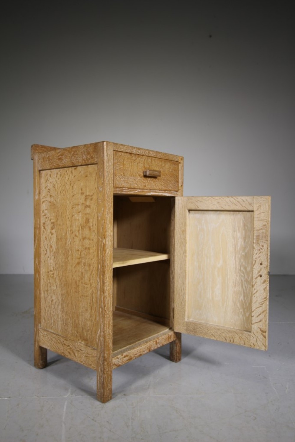 Heals Antique Oak Bedside Cabinet