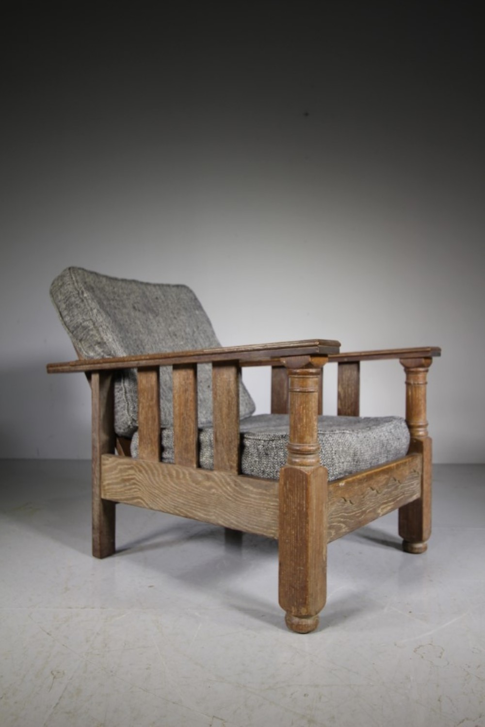 
Ample Heals of London 1930’s Oak Tilden Armchair