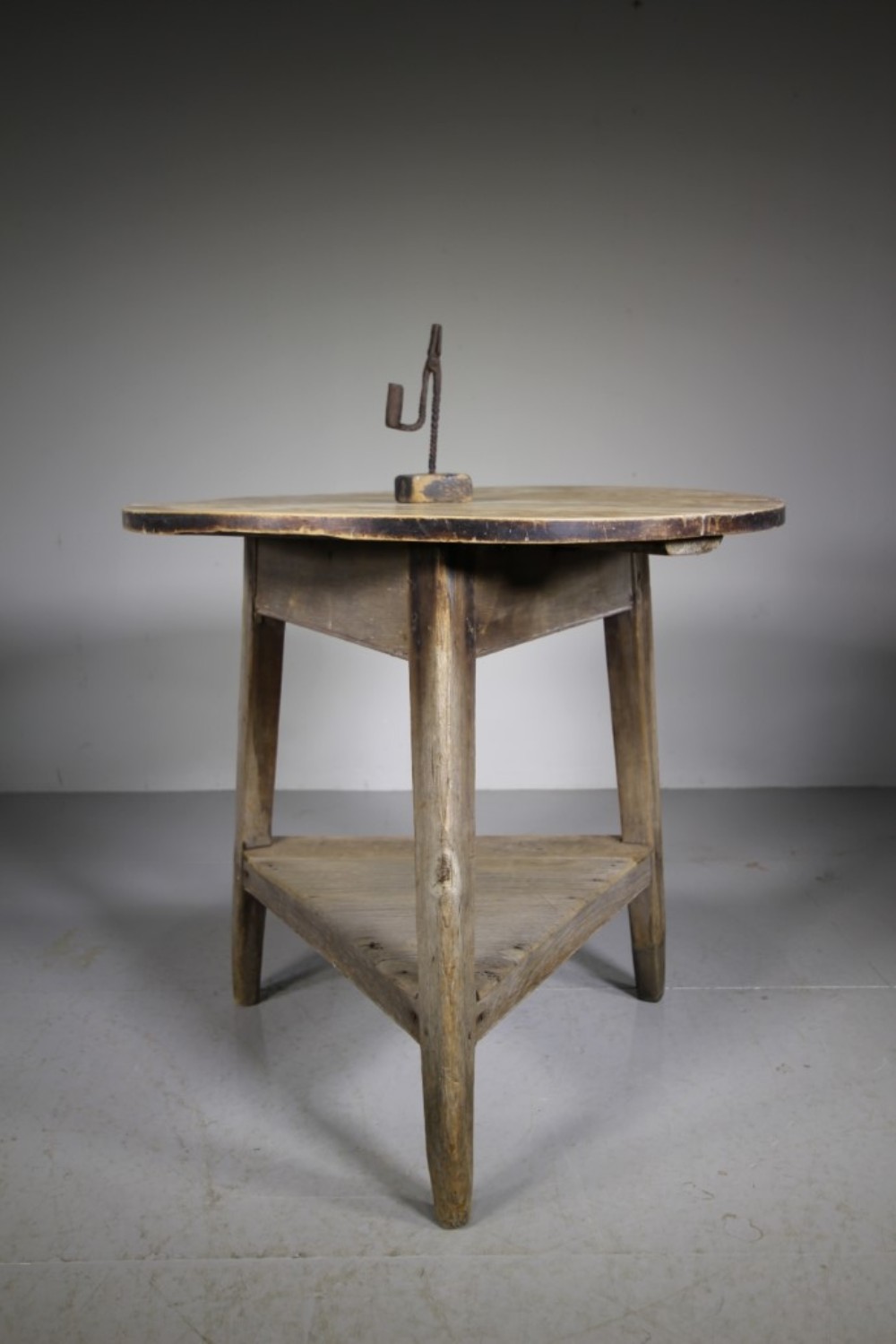 
Late Georgian Antique Sycamore Cricket Table