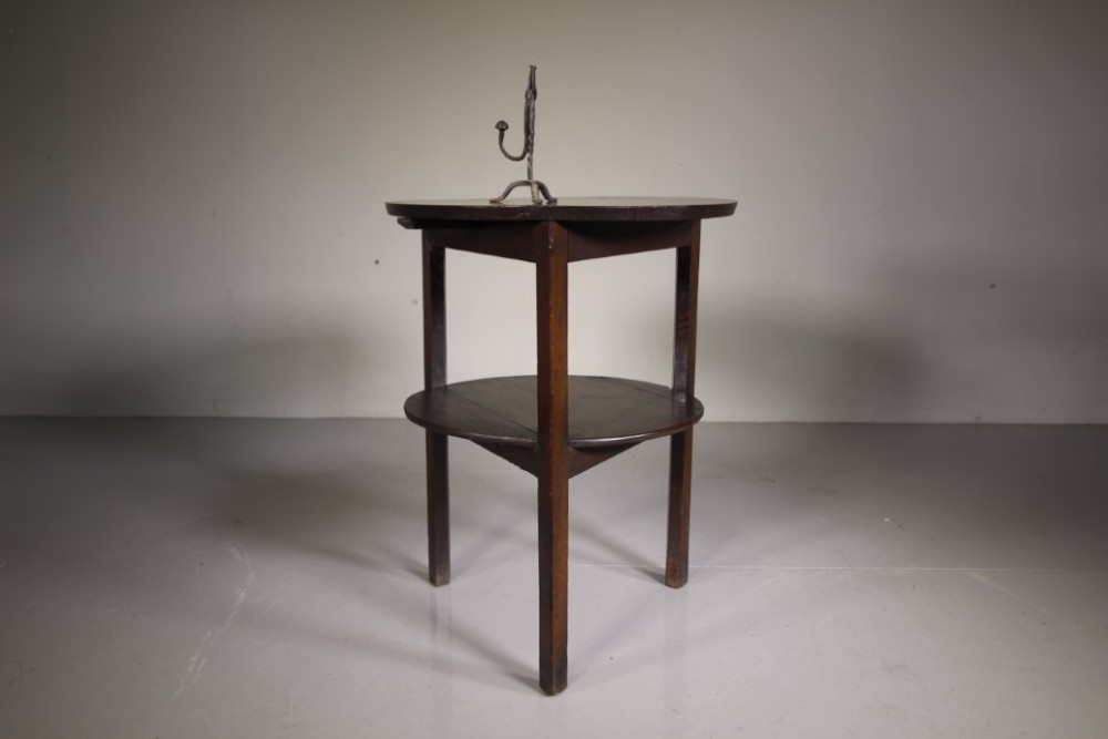 
English 18th Century Period Oak Antique Cricket Table