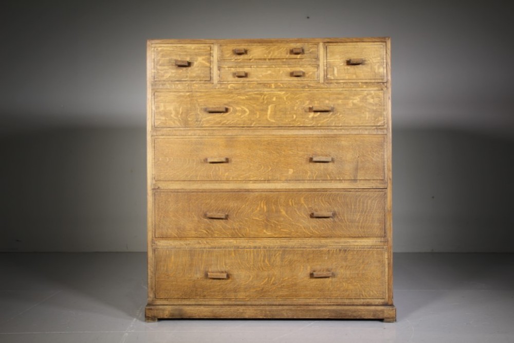 Heals Antique Large Oak Chest of Drawers – Labelled